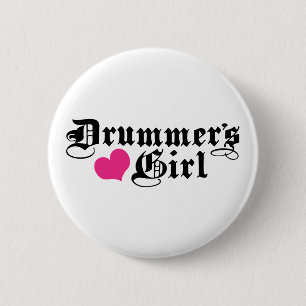 Drummer's Girl 2 Inch Round Button