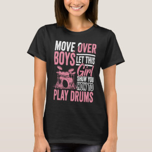 Drumming Player Apparel Drummer Quote Drumset for  T-Shirt