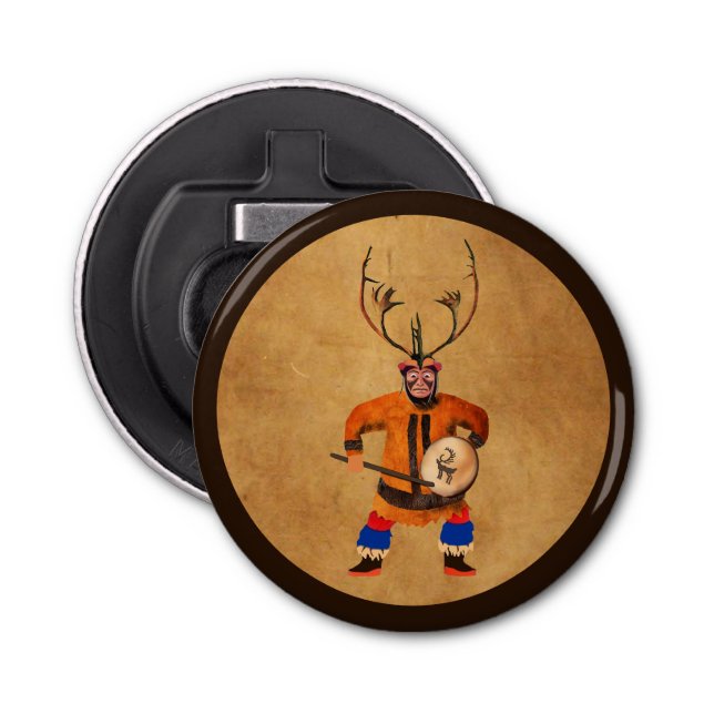 Drumming Shaman Bottle Opener (Front)