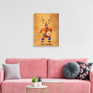 Drumming Shaman Canvas Print