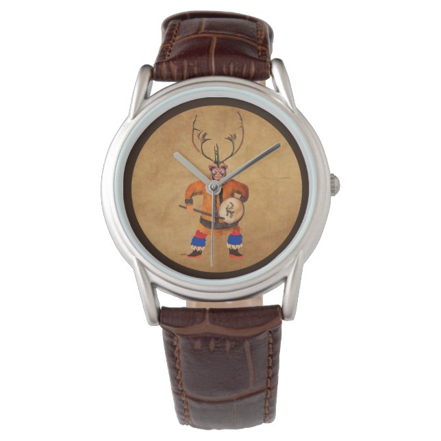 Drumming Shaman Watch (Front)