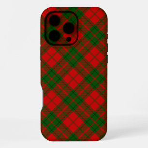 Drummond tartan red green plaid iPhone 16 pro max case
