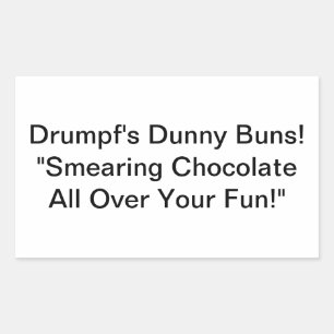 Drumpf's Dunny Buns Hankamer Artjunkhaus Comic Yum Sticker