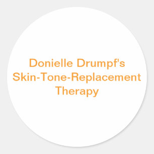 Drumpf's Orange Spray-Tan Hankamer Artjunkhaus Fun Classic Round Sticker