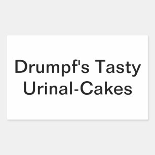 Drumpf's Tasty Urinal-Cakes Hankamer Artjunkhaus Sticker