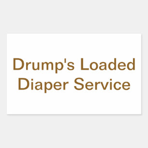 Drump's Loaded Diaper Service Hankamer Artjunkhaus Sticker