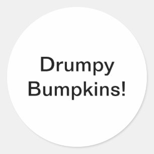 Drumpy Bumpkins Jeff Hankamer Artjunkhaus Comic   Classic Round Sticker