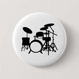 Drums 2 Inch Round Button