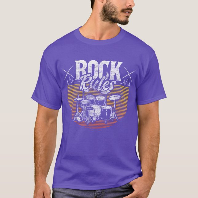 Drums Band Instrument Gift Idea funny T-Shirt (Front)