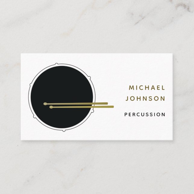 Drums Business Card (Front)