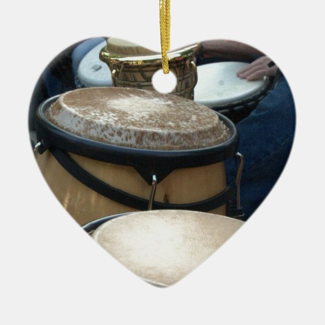 drums ceramic ornament (Front)