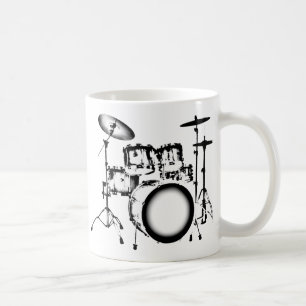 Drums "Drawing" Coffee Mug