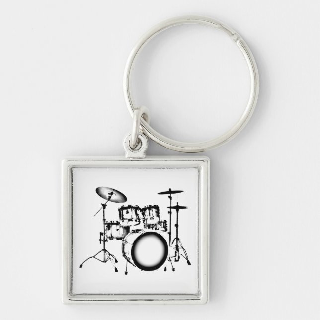Drums "Drawing" Keychain (Front)