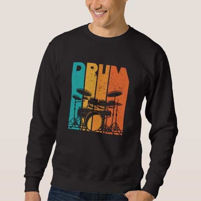 Drums | Drumming Lover Drummer Gift Sweatshirt (Front)