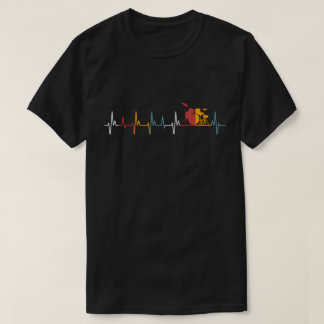 Drums Heartbeat Gifts Drummers Music Lover Vintage T-Shirt