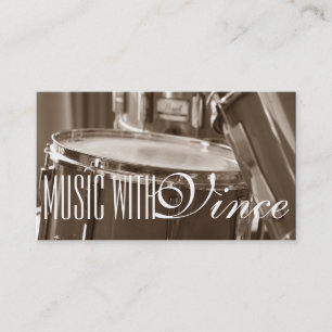 Drums Instructor Music Studio Business Card