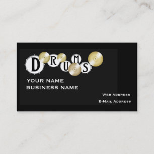 Drums - Music Business Card