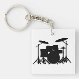 Drums Music Design Keychain