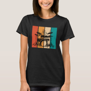 Drums Music Musical Instrument Musician Drummer Vi T-Shirt