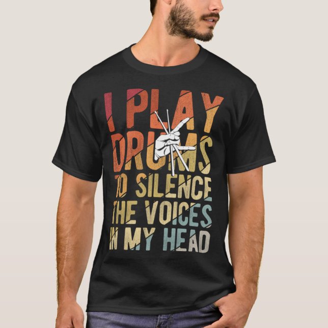 Drums Musician Player For A Drummer T-Shirt (Front)