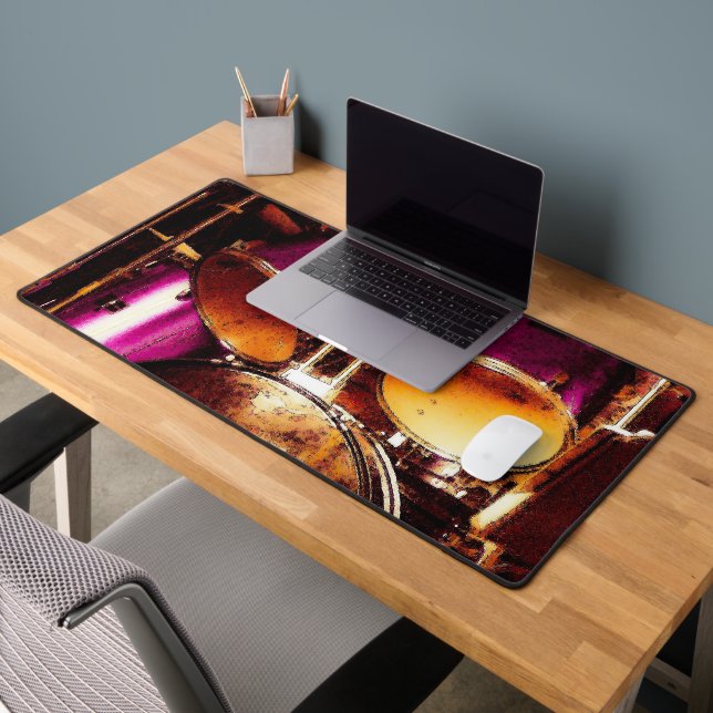 Drums, Outdoor Jam Desk Mat (Office 2)