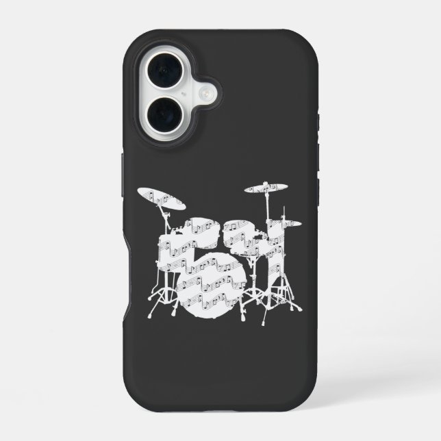 Drums Percussion iPhone 16 Case (Back)