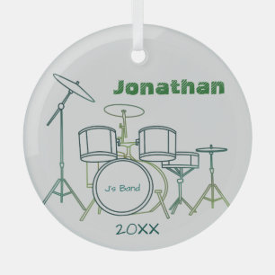 Drums Personalized Ornament
