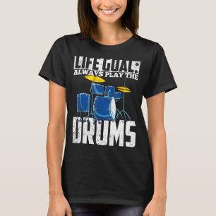 Drums Player Drummer Percussion Drum Set Music  Dr T-Shirt