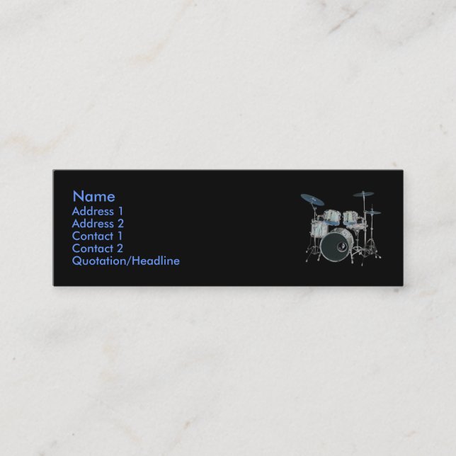 Drums Profile Card (Front)