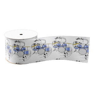 Drums Ribbon Grosgrain Ribbon