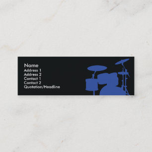 Drums - Skinny Mini Business Card
