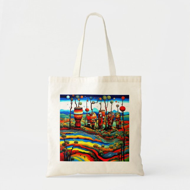 Drums sprouting trees tote bag (Front)
