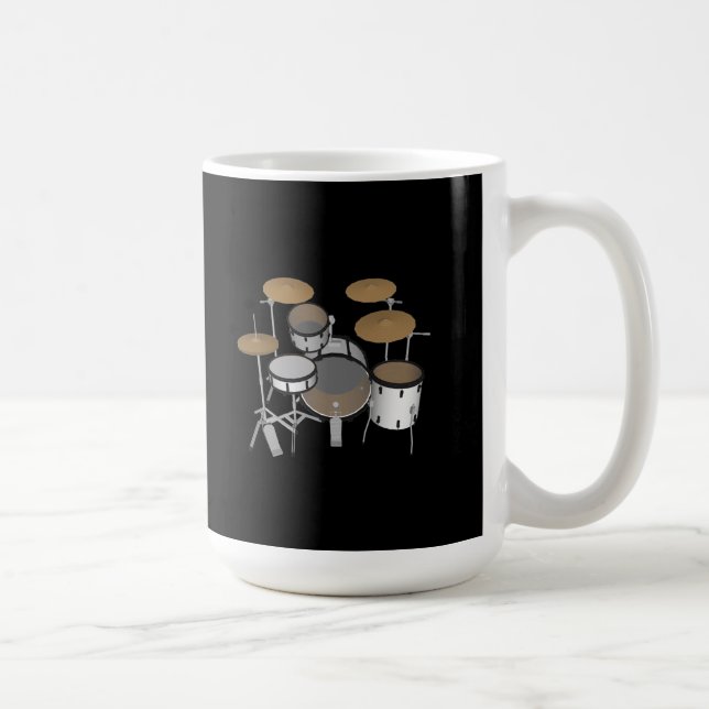 Drums: White Drum Kit: 3D Model: Coffee Mug (Right)