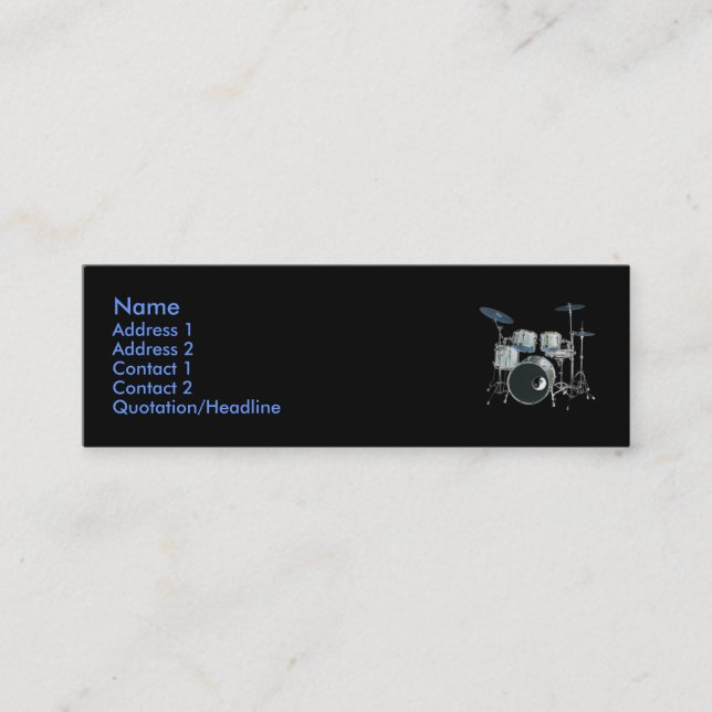 Drums & Yin-Yang Profile Card (Front)