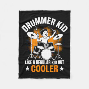 Drumset Drums Lover Percussionist Drummer Kid Drum Fleece Blanket