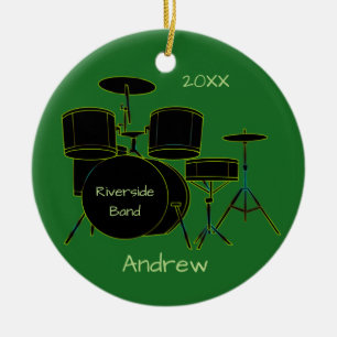 Drumset Personalized Ornament