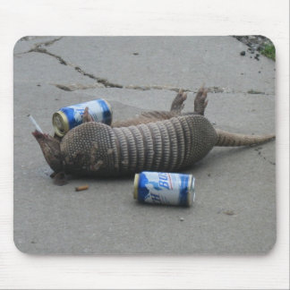 Drunk Armadillo Mouse Pad