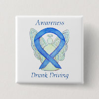 Drunk Driving Angel Awareness Ribbon Pins