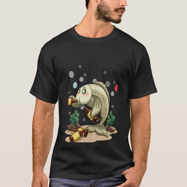 Drunk Funny Fish T-Shirt (Front)