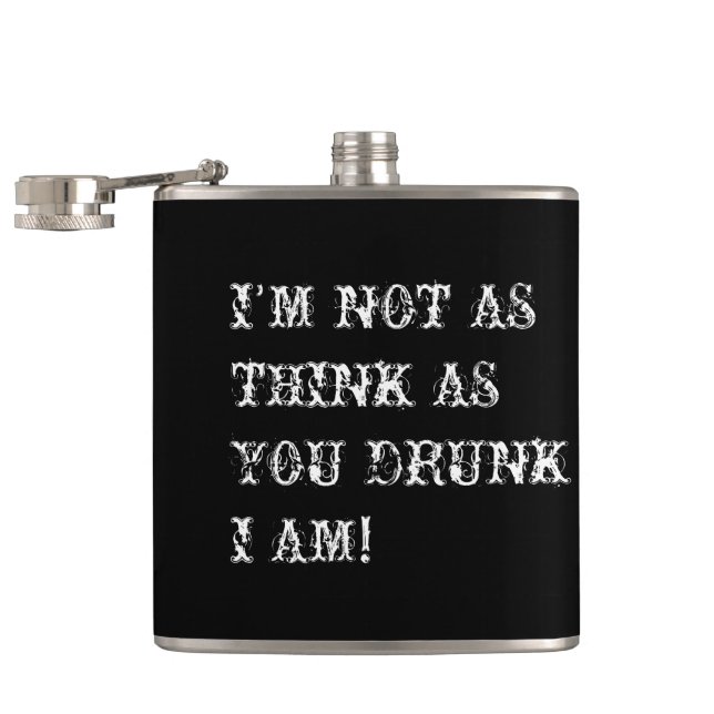 Drunk Humour!-Customize Hip Flask (Opened)