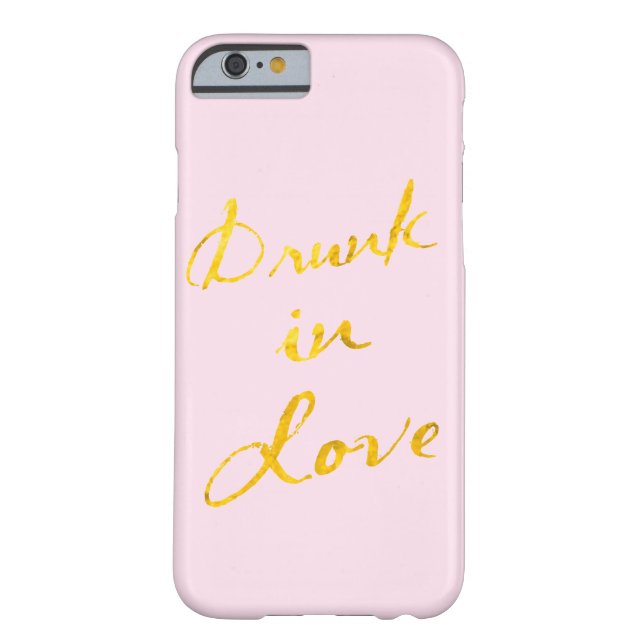 Drunk in Love iPhone 6 Case - pink & gold (Back)