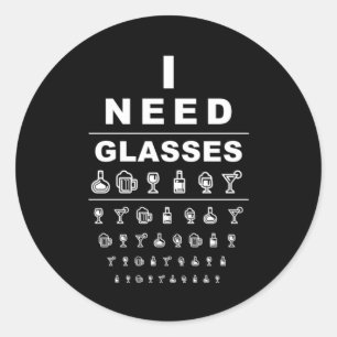 Drunk Liquor Drinker Alcohol Drinking Mixology Bar Classic Round Sticker