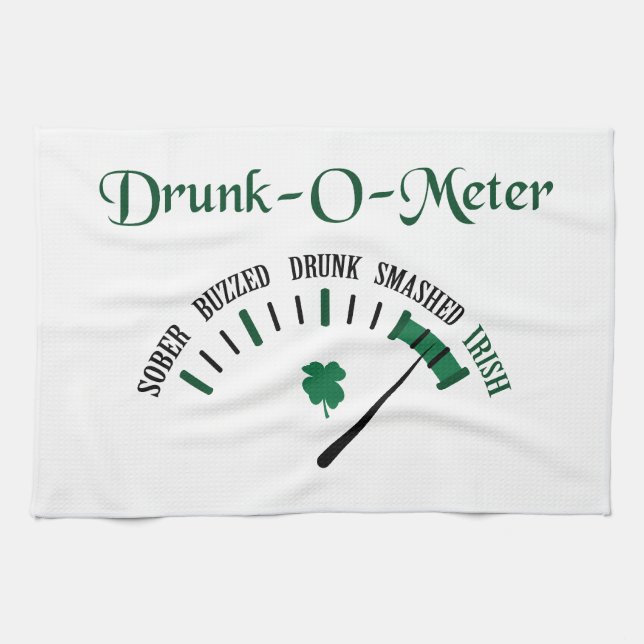 Drunk Metre Kitchen Towel (Horizontal)