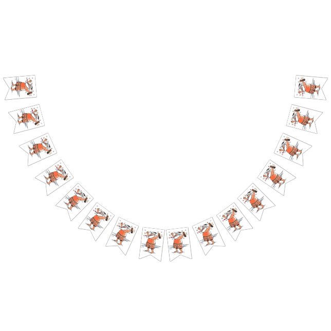 Drunk Santa swallowtail bunting banner (All)