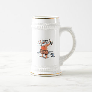 Drunk Santa w seal left hand stein gold trim