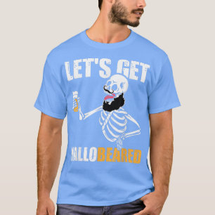 Drunk Skeleton Drinking Beer Costume Funny Hallowe T-Shirt