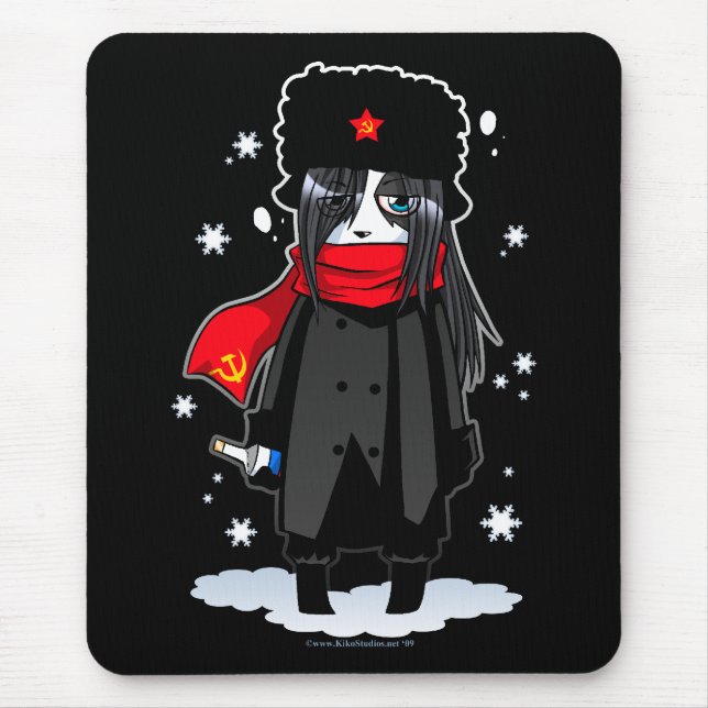 Drunk Soviet Panda Mousepad (Front)