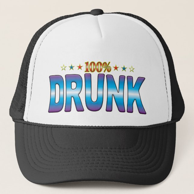 Drunk Star Tag v2 Trucker Hat (Front)