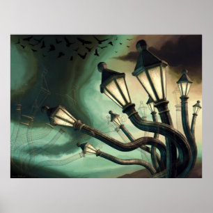 Drunk Streetlamps 2 Poster