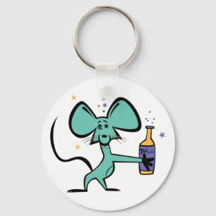 Drunk Tequila Mouse Keychain
